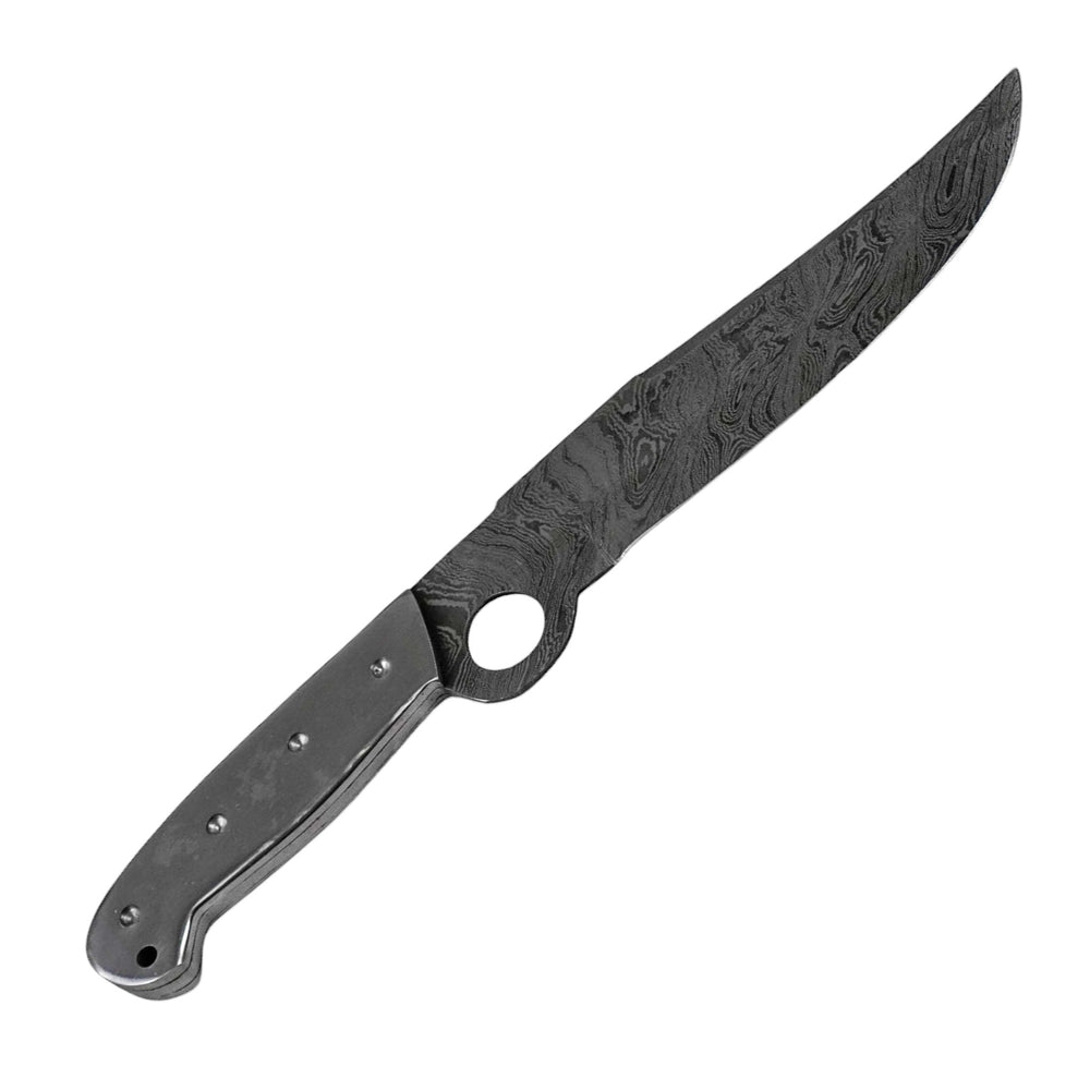 Tactical Knife- Damascus Steel- 14"