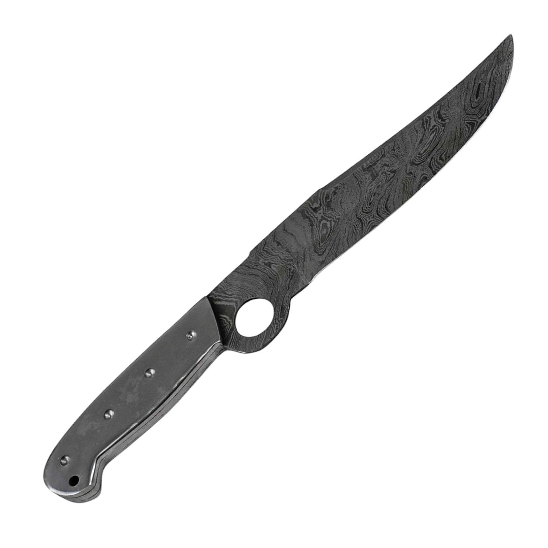 Tactical Knife- Damascus Steel- 14"
