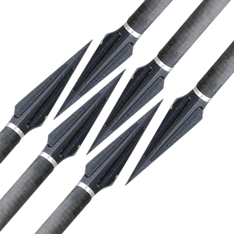 6 pcs Carbon Steel Hunting Arrow heads