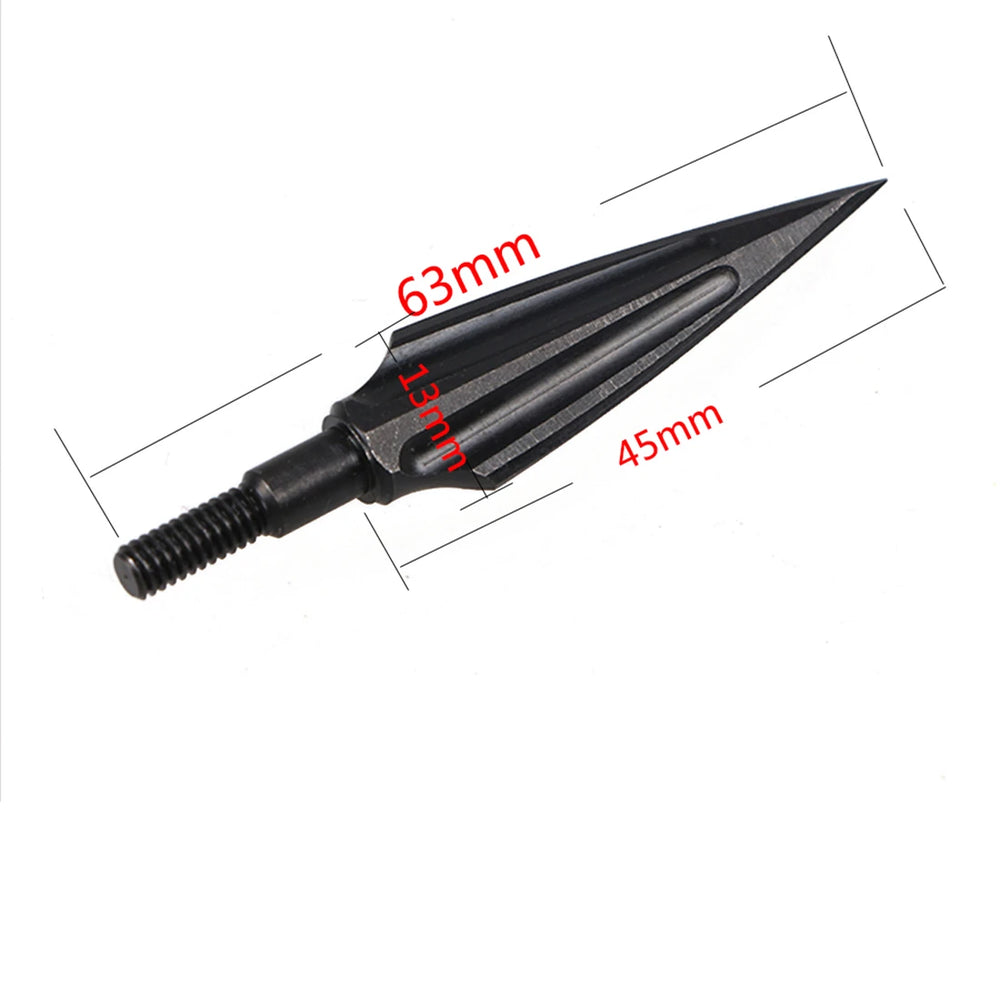 6 pcs Carbon Steel Hunting Arrow heads