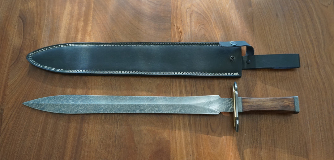 Gladius Sword- High Carbon Damascus Steel Sword- 24"- Gladiator/ Roman Sword