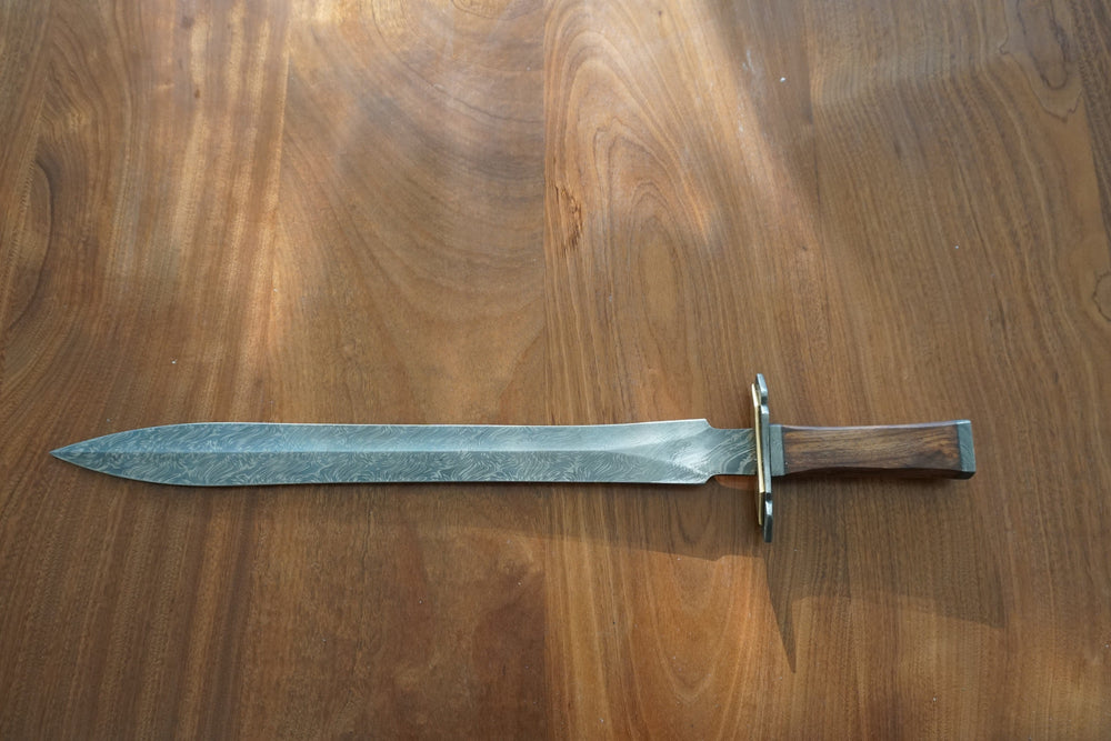 Gladius Sword- High Carbon Damascus Steel Sword- 24"- Gladiator/ Roman Sword