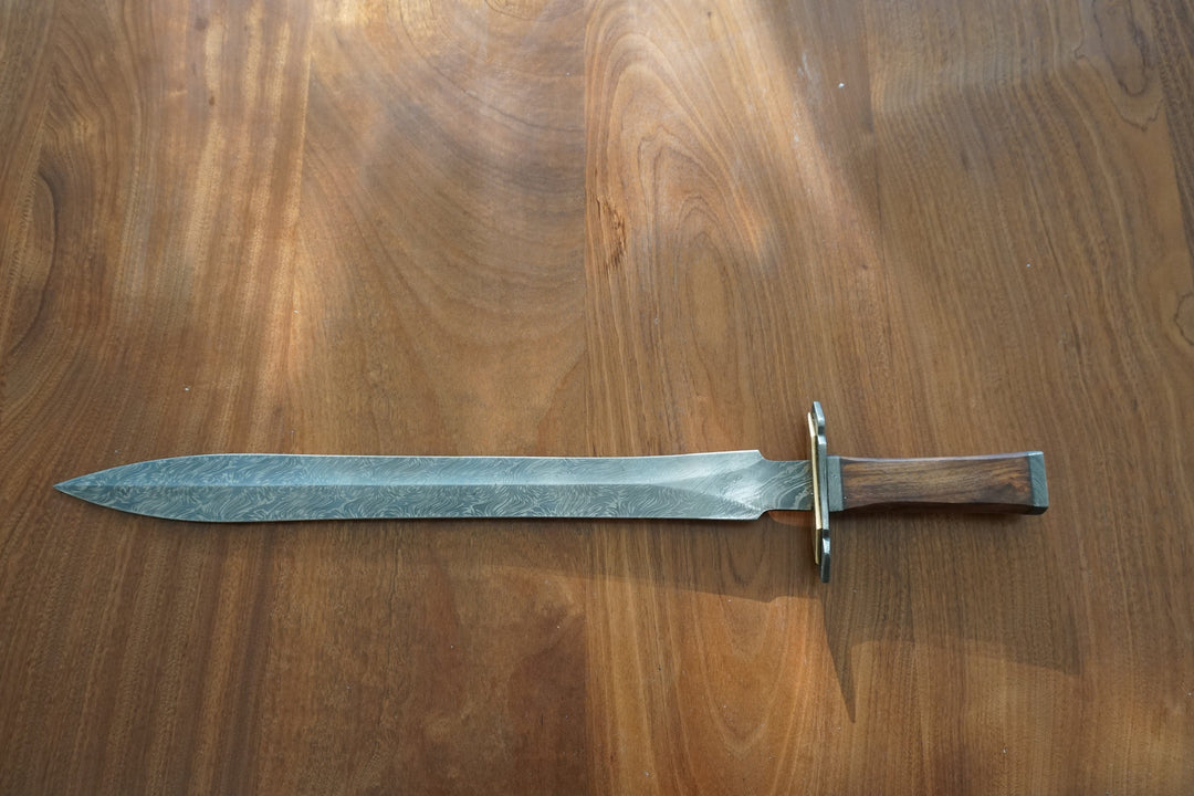 Gladius Sword- High Carbon Damascus Steel Sword- 24"- Gladiator/ Roman Sword
