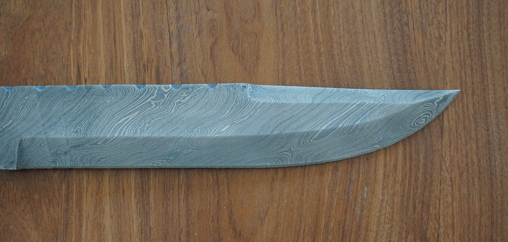 Bowie Knife/ Machete- High Carbon Damascus Steel Sword- Hunting Knife