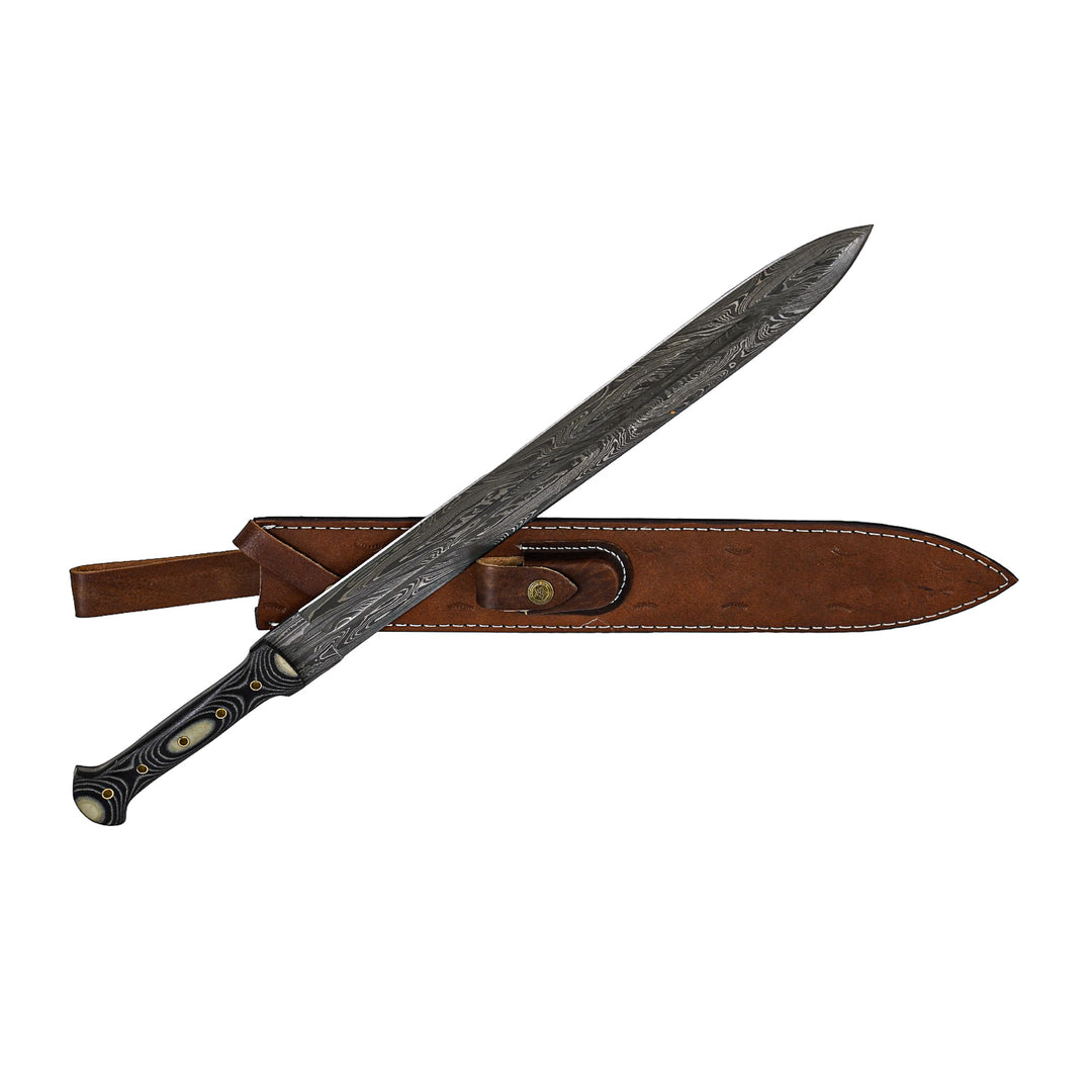 Xiphos Sword- High Carbon Damascus Steel- 22"