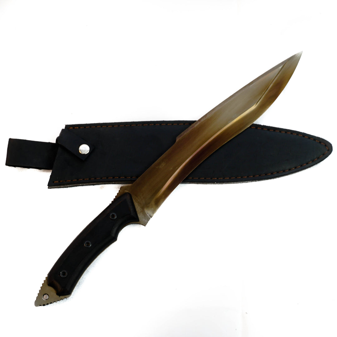 Bowie Knife- Handmade 1095 Steel Machete/ Knife/ Sword- 17"