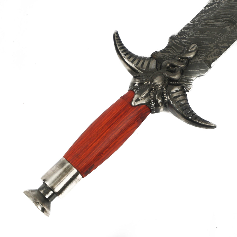 Bastard Sword / Longsword- High Carbon Damascus Steel Sword- 29"