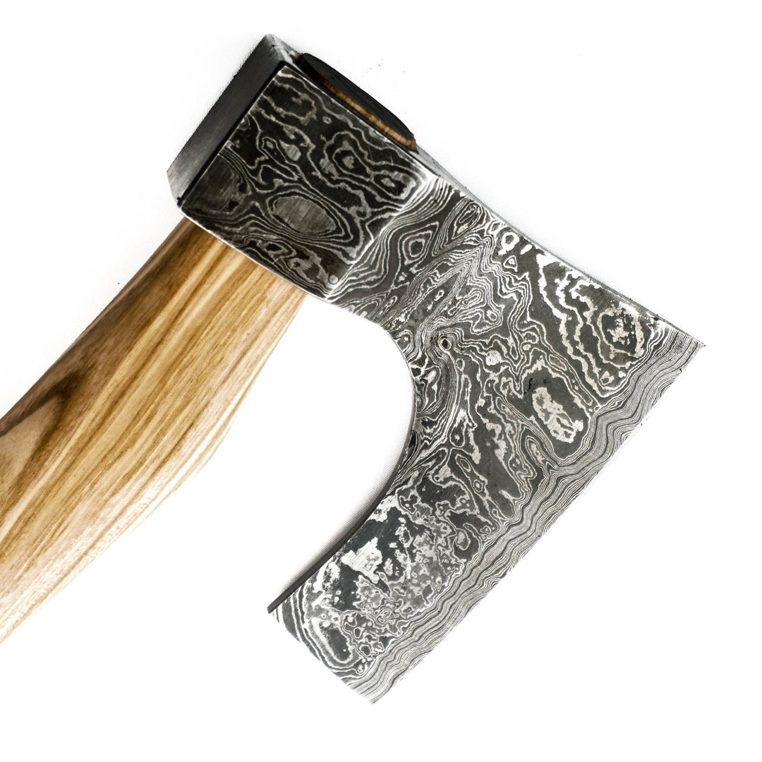Small Tomahawk Ax-Handmade High Carbon Damascus Steel Ax / Axe