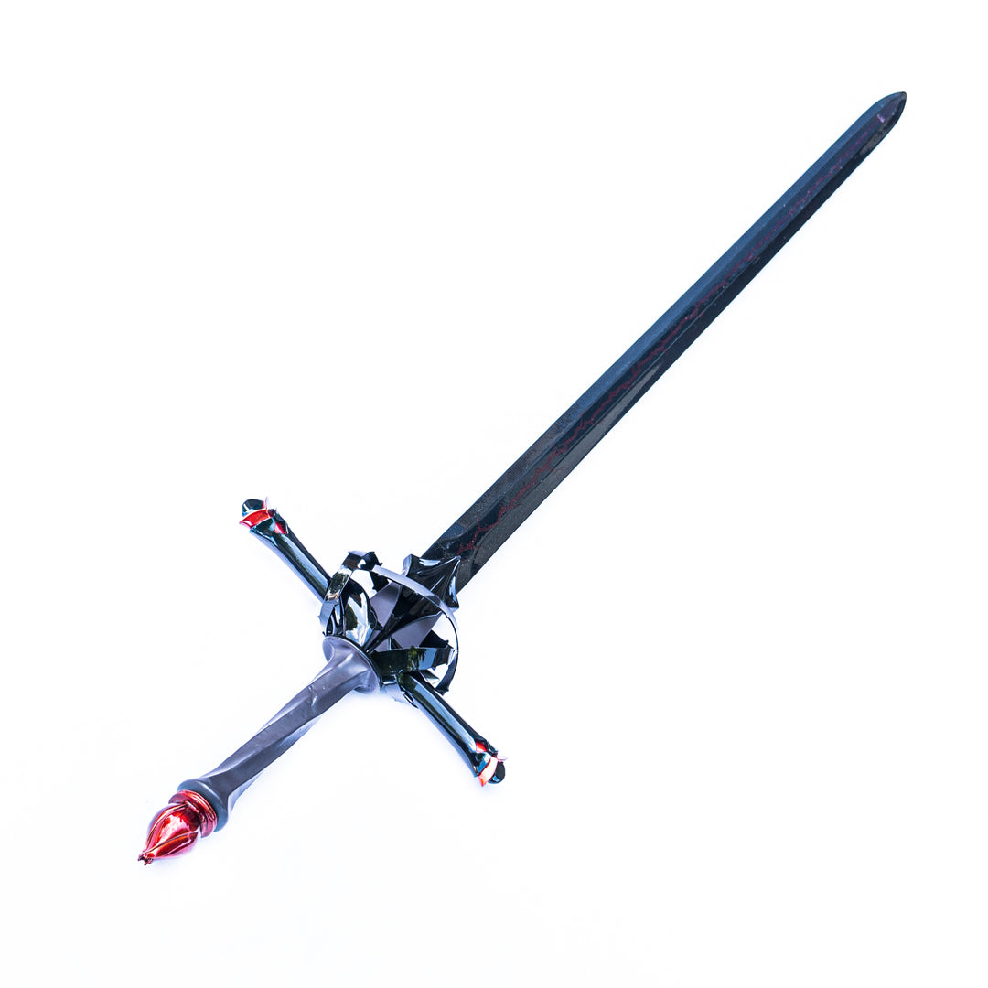 Fire Longsword - Black Sword - Black Stainless Steel- 38"