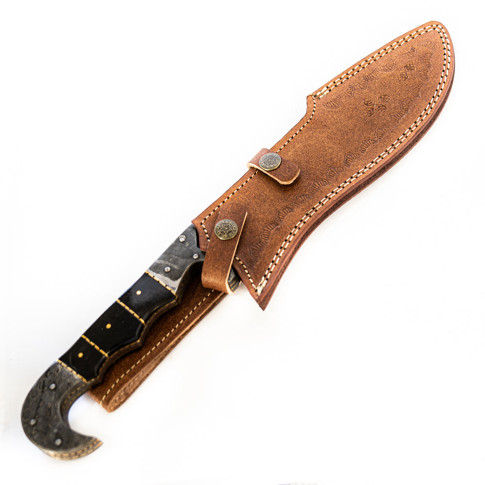 Kopis Sword- High Carbon Damascus Steel Knife/ Sword- 15"
