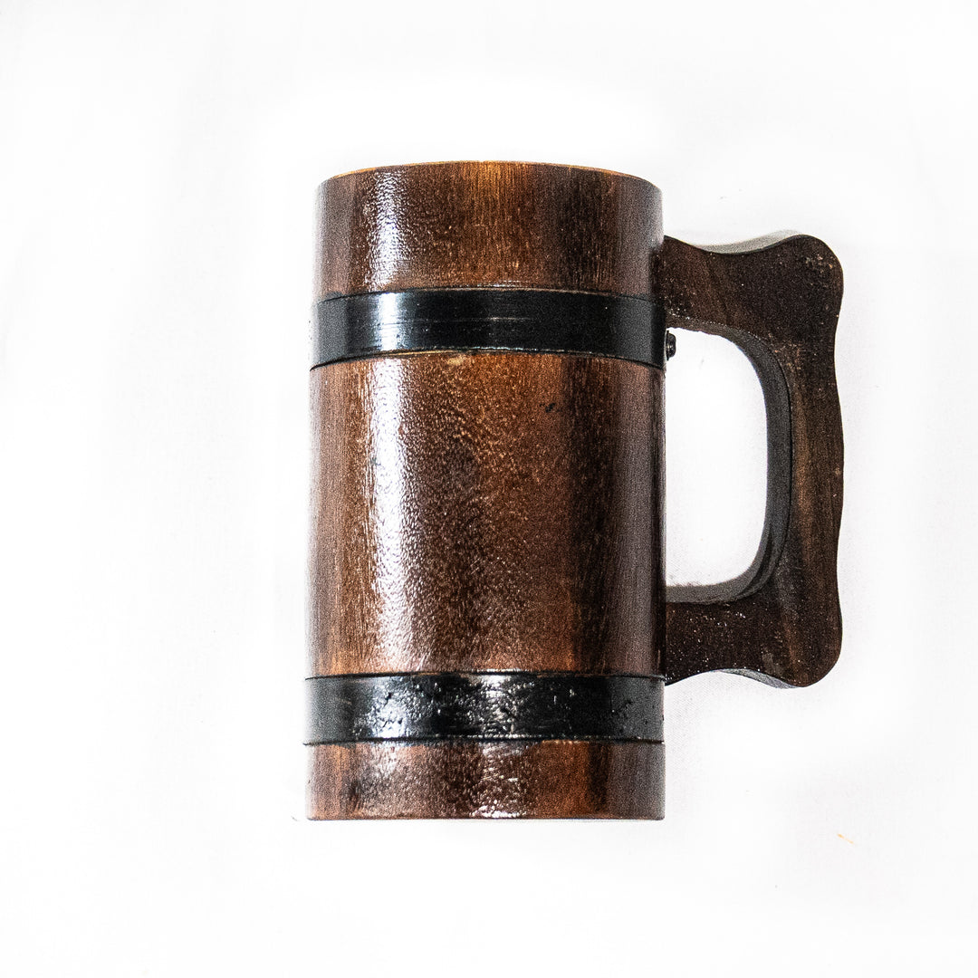 Roman Wooden Mug- Tankard- 12 Fl Oz
