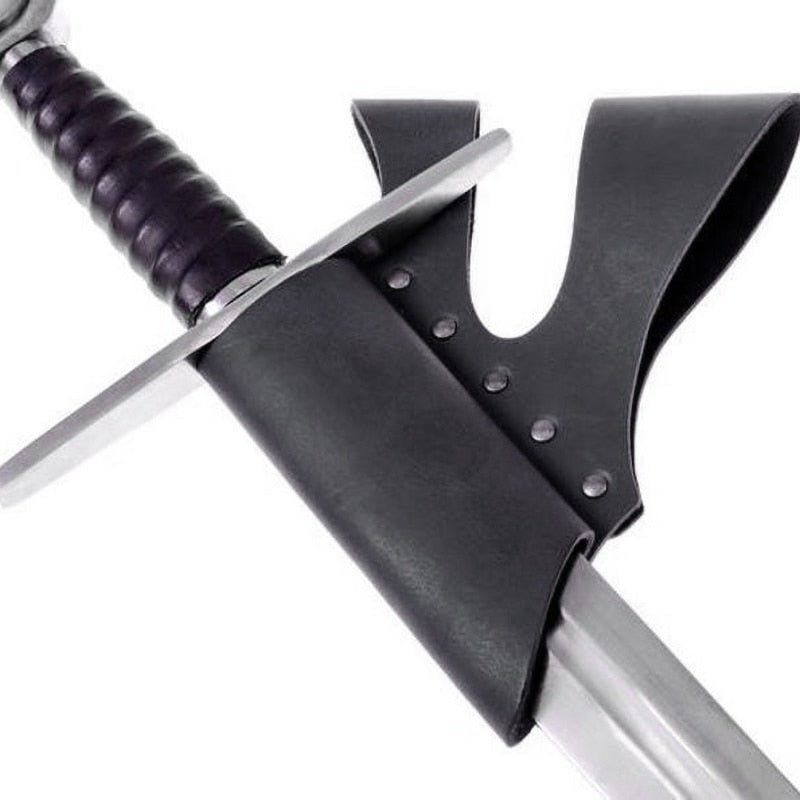 Leather Belt Sword Holder for Adults, Medieval Sword Belt with