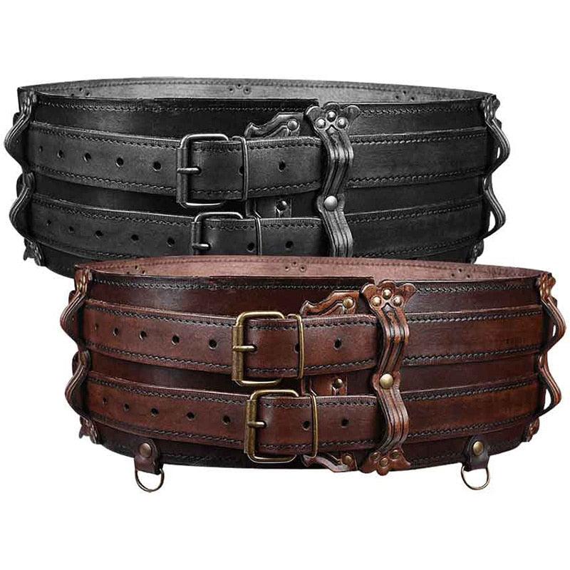 Early Medieval brown Leather Belt belts Leather Products 