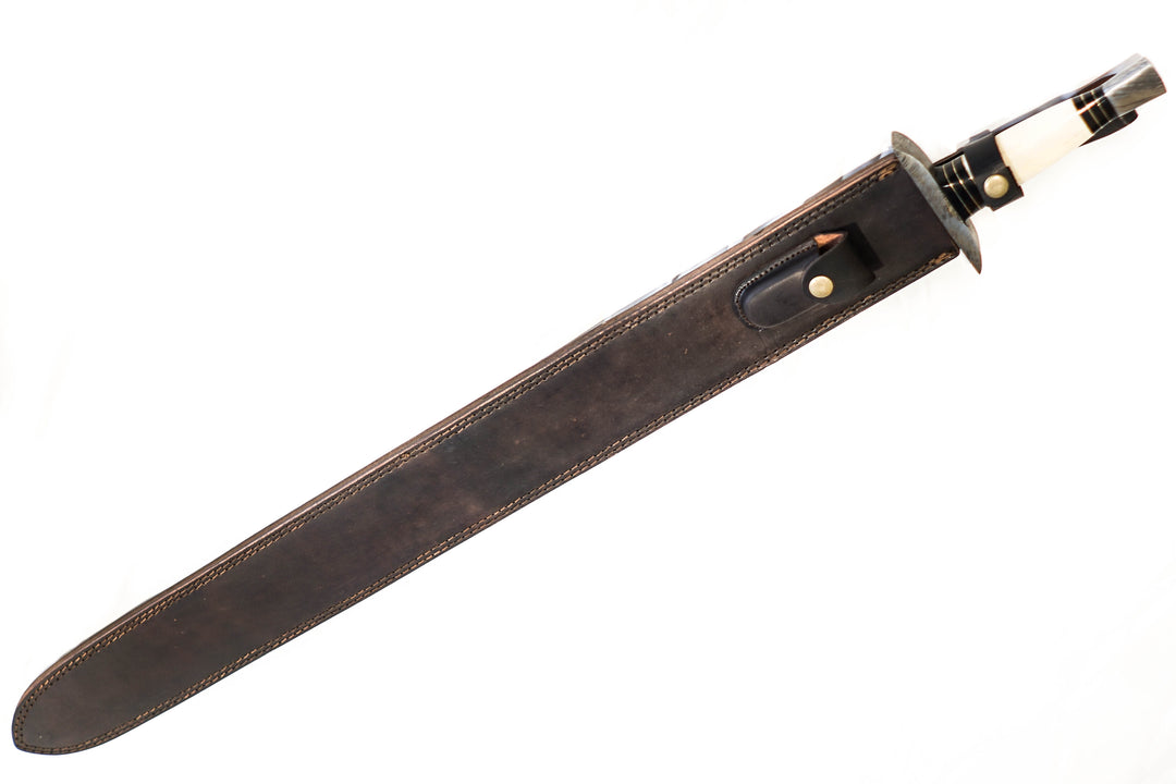Viking Sword- High Carbon Damascus Steel Sword- 39"- Viking Age/ Carolingian Sword