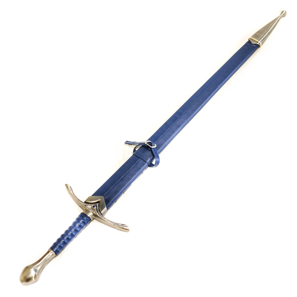 Longsword/ Bastard Sword- Blue Sword- High Carbon 1095 Steel Sword With Clay Temper- 44"