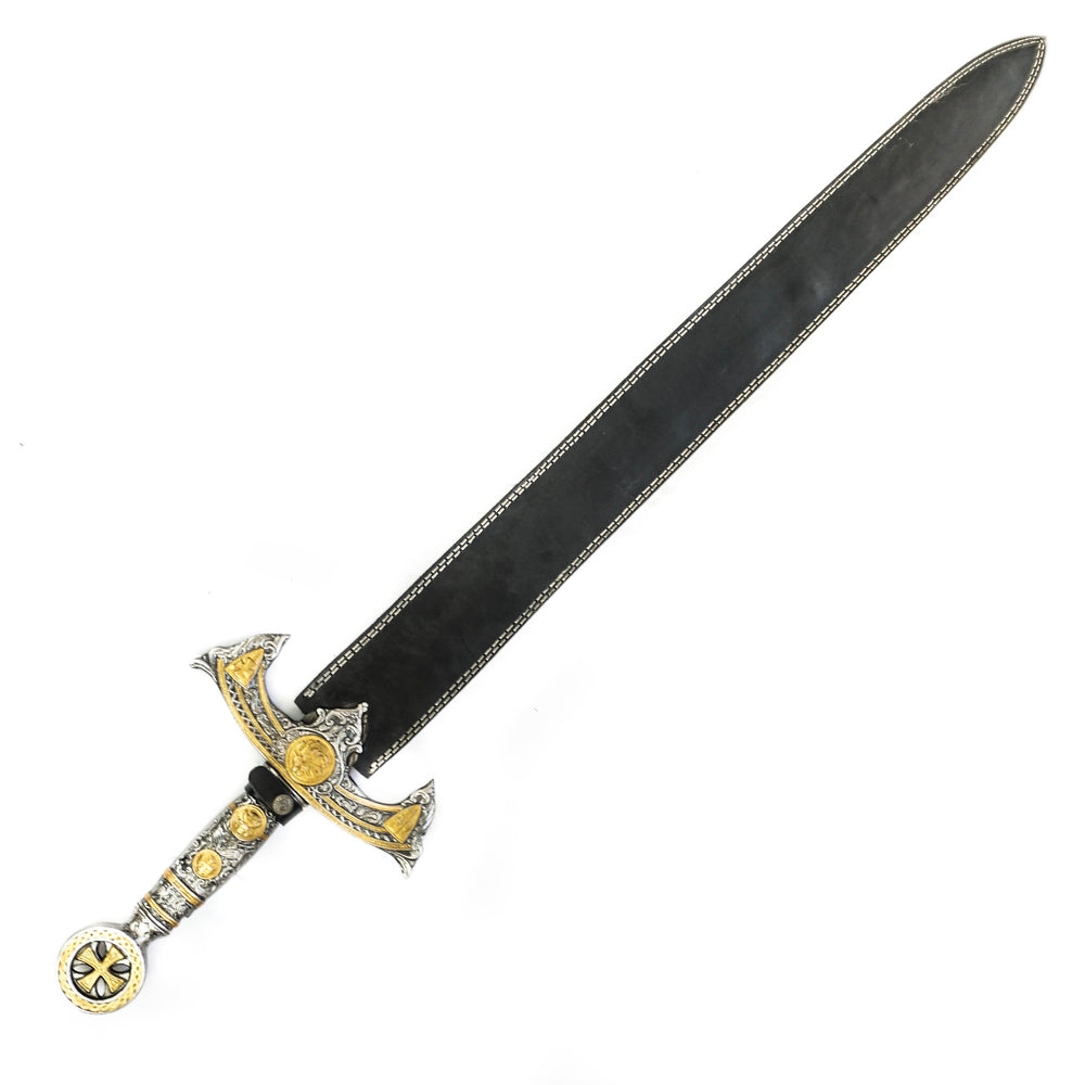 Longsword/ Bastard Sword- Kings Sword- High Carbon Damascus Steel Sword- 41"