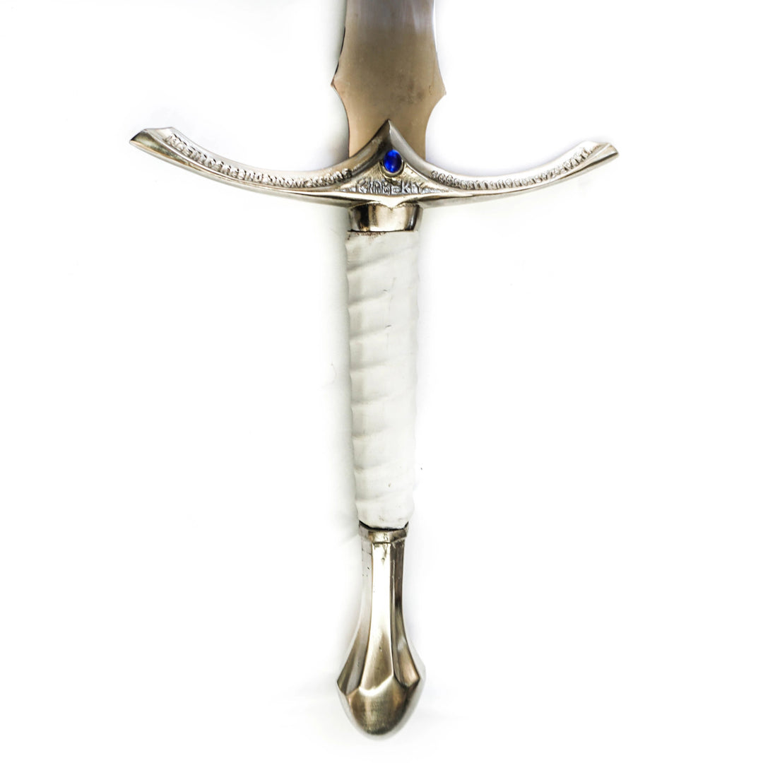 Longsword/ Bastard Sword- White Sword- High Carbon 1095 Steel Sword With Clay Temper- 44"