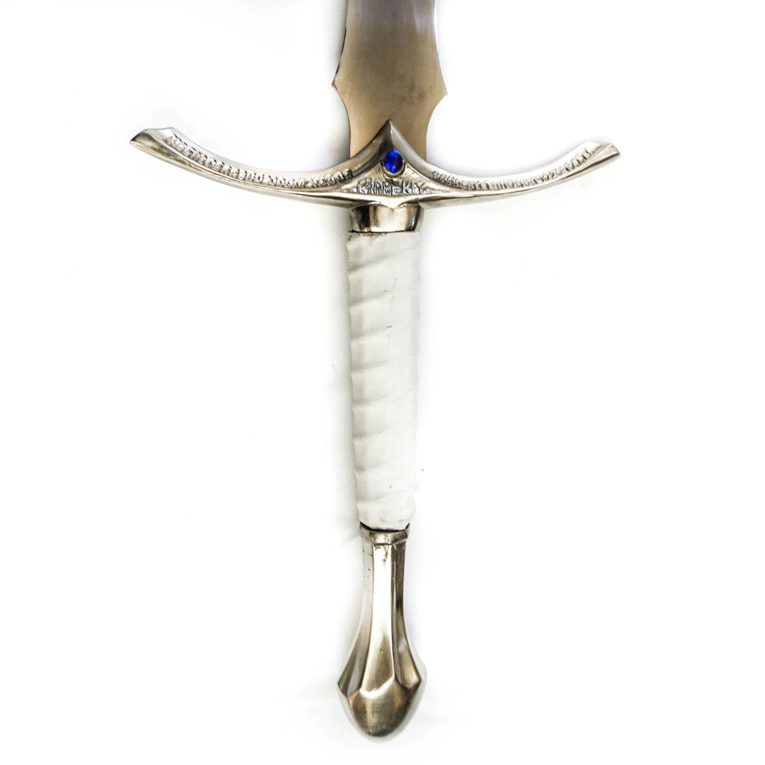 Longsword/ Bastard Sword- White Sword- High Carbon 1095 Steel Sword With Clay Temper- 44"