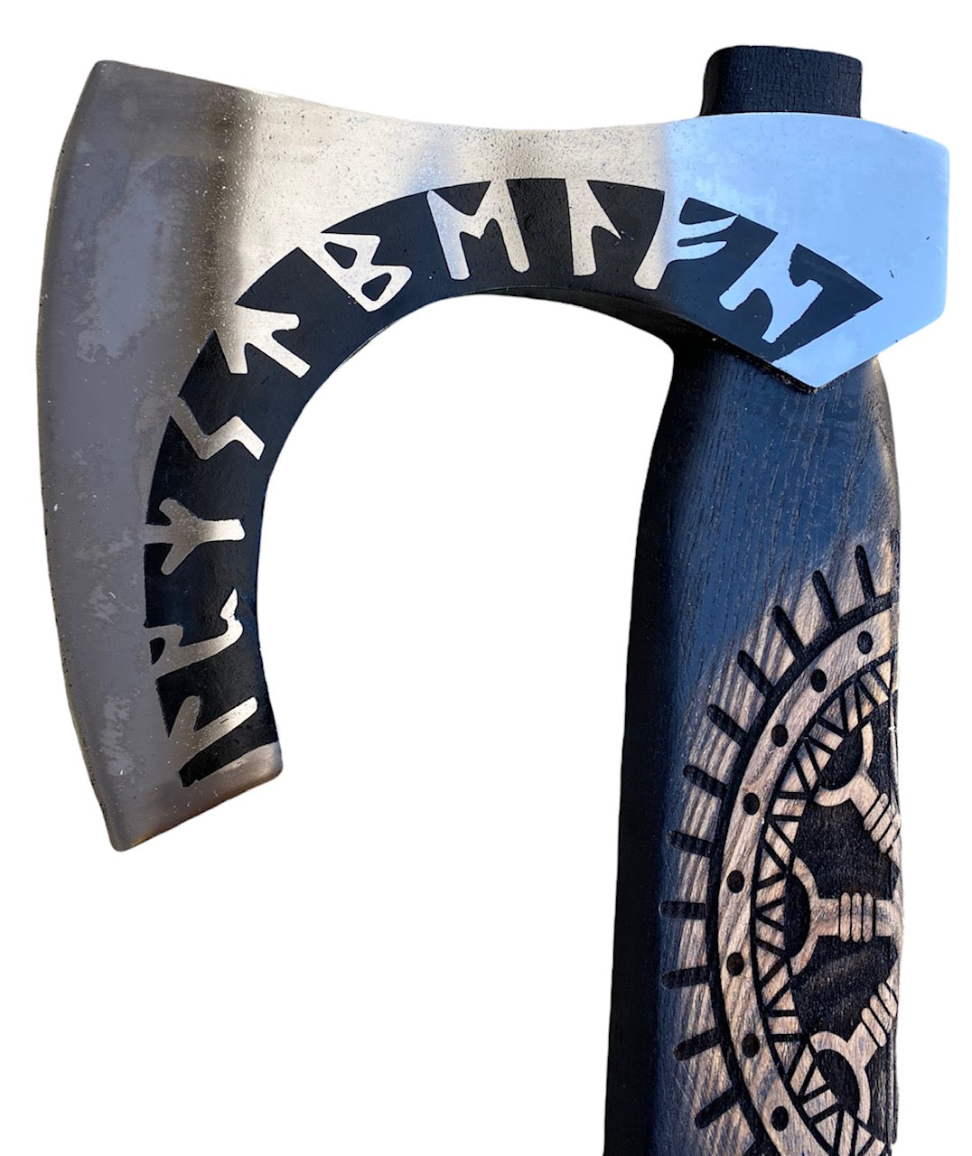 Viking Axe - Scandinavian Bearded Axe- Long Ax- High Carbon 1095 Steel- 34"