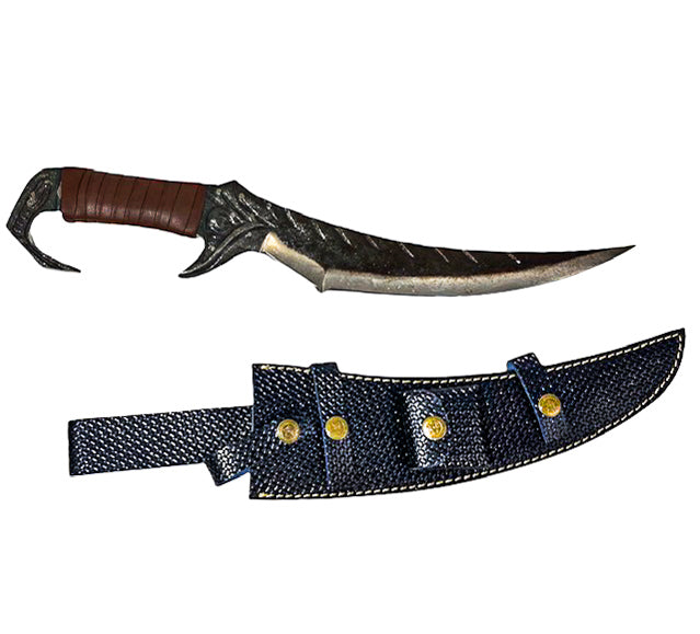Fantasy Knife- High Carbon 1095 Steel Sword -17"- Curved Knife