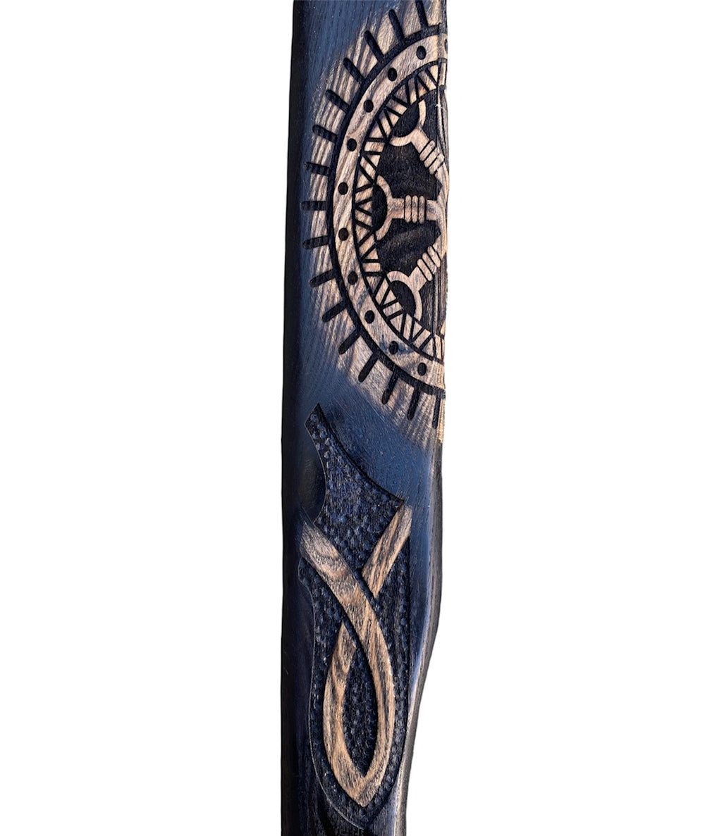 Viking Axe - Scandinavian Bearded Axe- Long Ax- High Carbon 1095 Steel- 34"