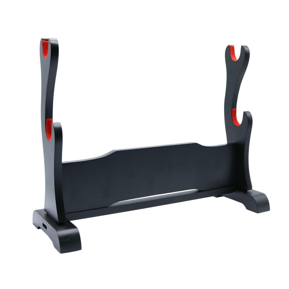 Sword Stand- Two Layer Black and Red Velvet