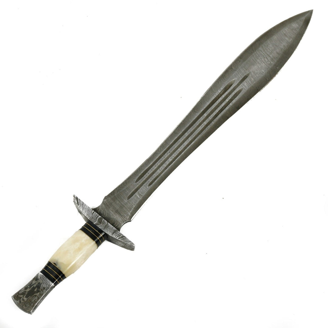 Viking sword in high carbon Damascus steel