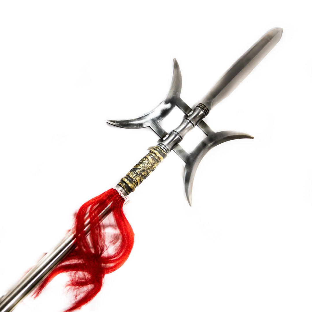 Hand-forged 84 inch halberd polearm
