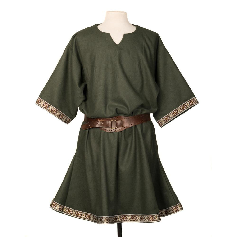 Women Viking Tunic Vintage Medieval Costume Tops Female Fantasy Short Sleeve Blouse Pirate Short T Shirts