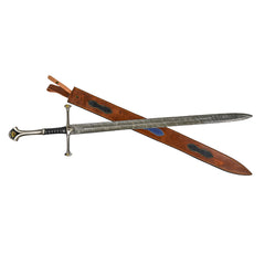 Zweihänder Sword- High Carbon Damascus Steel - 48" - Battling Blades