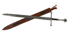 Greatsword- Two Handed Longsword - High Carbon Damascus Steel - 48" - Battling Blades