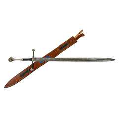 Greatsword- Two Handed Longsword - High Carbon Damascus Steel - 48" - Battling Blades