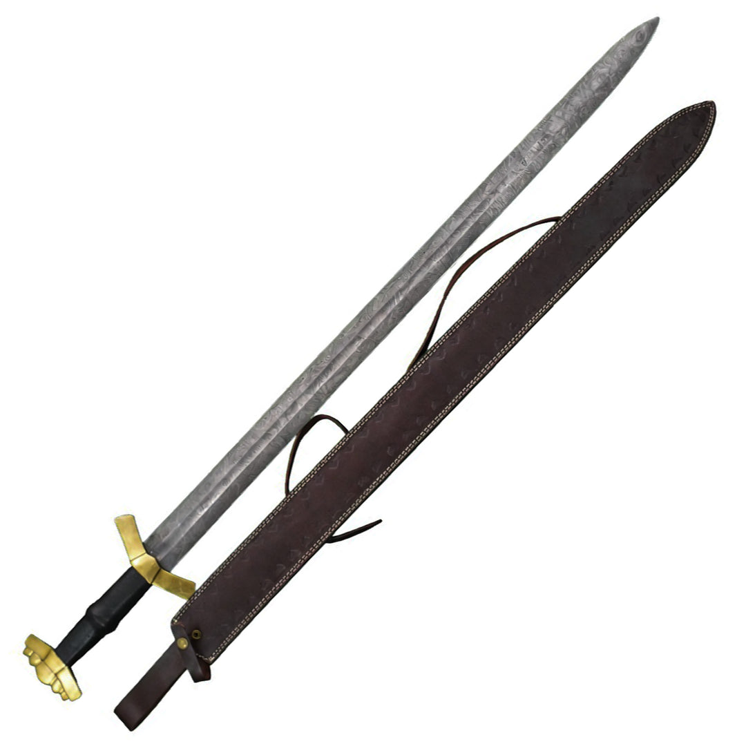 Roman Spatha Sword - High Carbon Damascus Steel - 43.5" - Battling Blades
