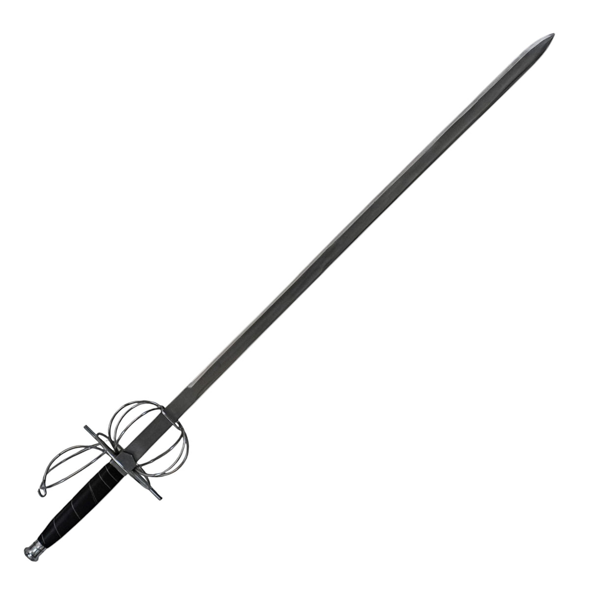 Swept-Hilt Rapier Sword- 1095 Steel -48" - Battling Blades