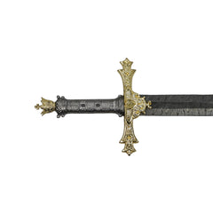 Charlemagne Longsword- Joyeuse Sword- High Carbon Damascus- 47" - Battling Blades