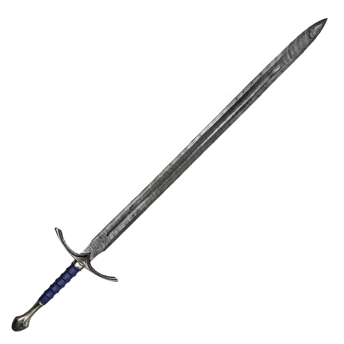 Justice Longsword- High Carbon Damascus Steel-49" - Battling Blades