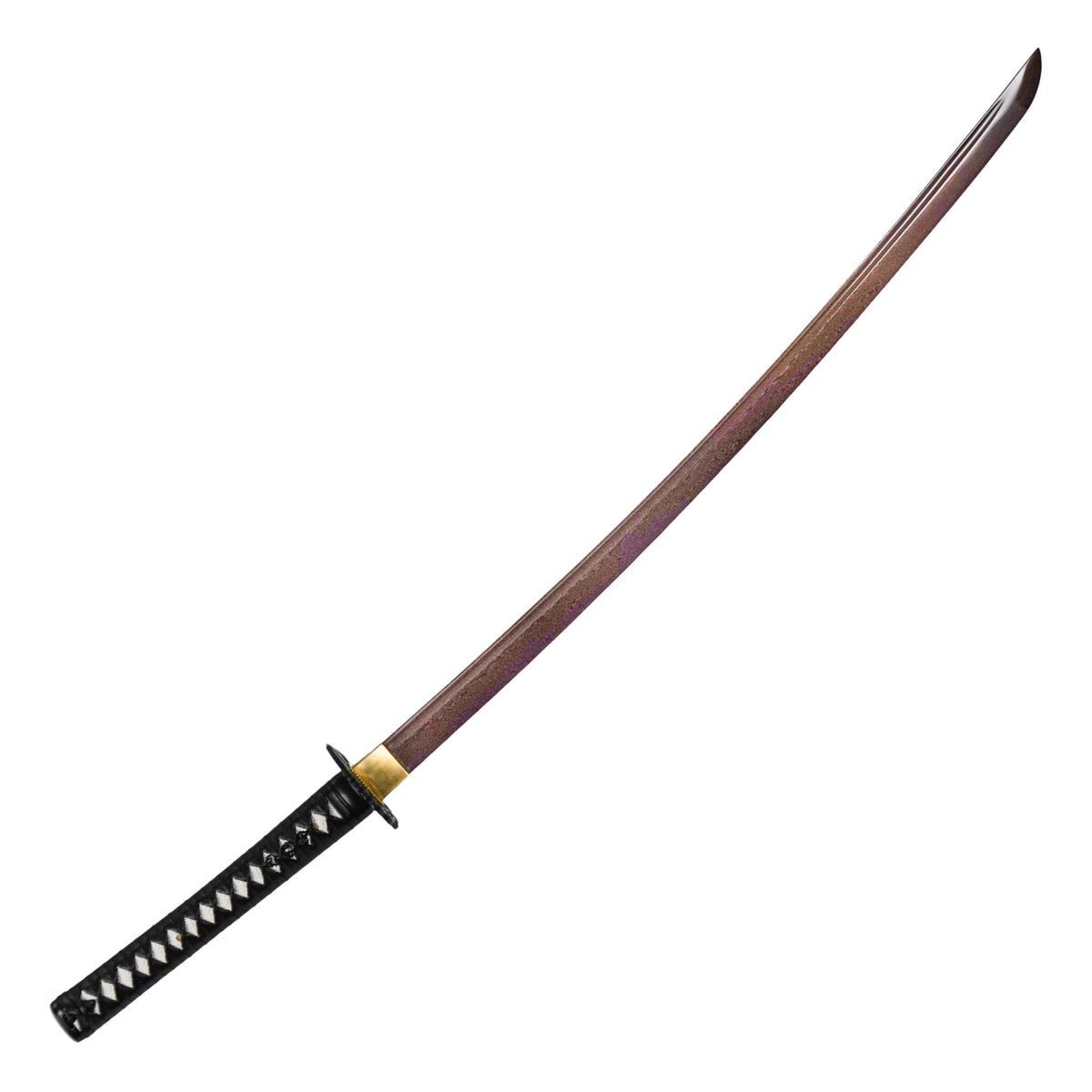 Red Katana Sword- High Carbon Damascus Steel Sword- 40.5"-Samurai Sword - Battling Blades