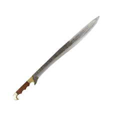 Falcata Sword- High Carbon Damascus Steel - 40" - Battling Blades