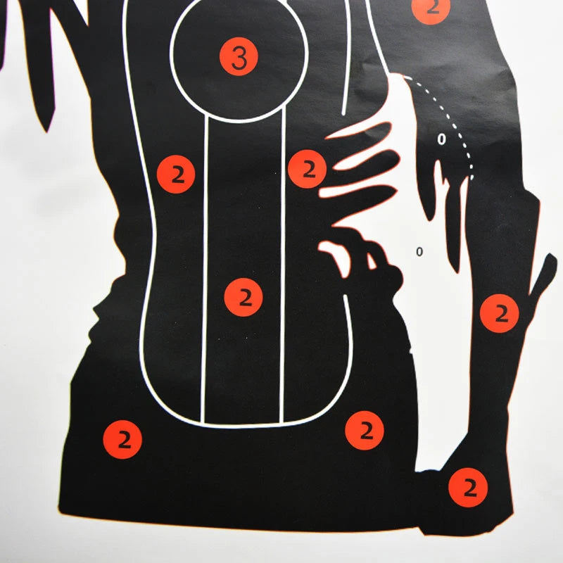 Zombie Archery Target Paper Set: 12/24pcs 45*32cm