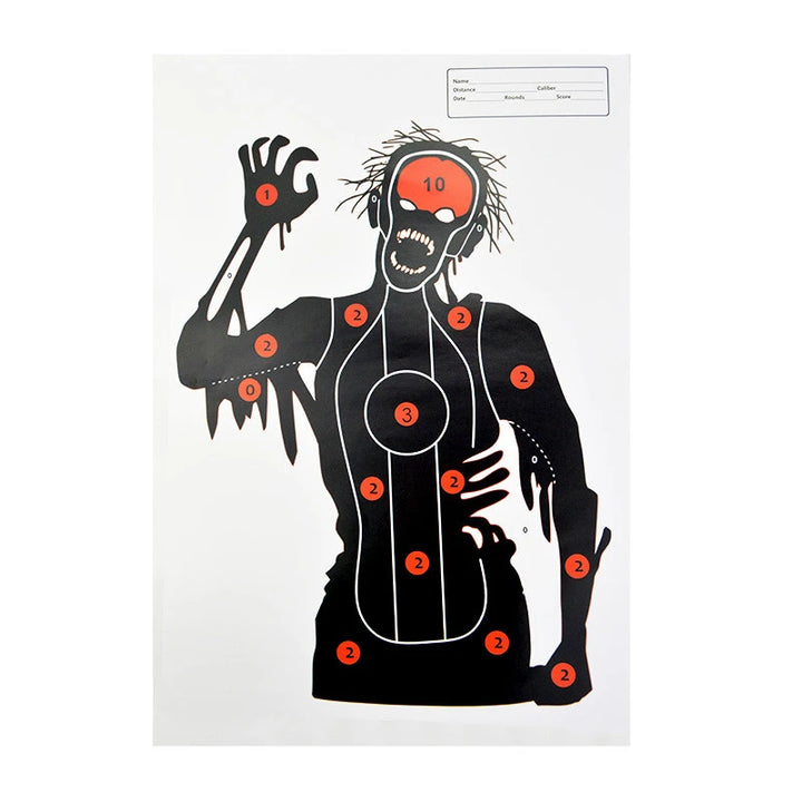 Zombie Archery Target Paper Set: 12/24pcs 45*32cm