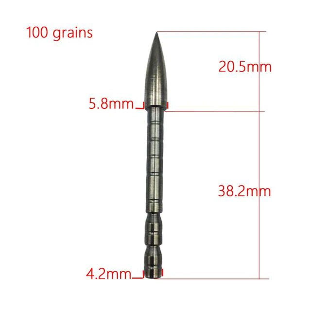 12PCS 4.2 mm Bullet Point Tip Arrow Head