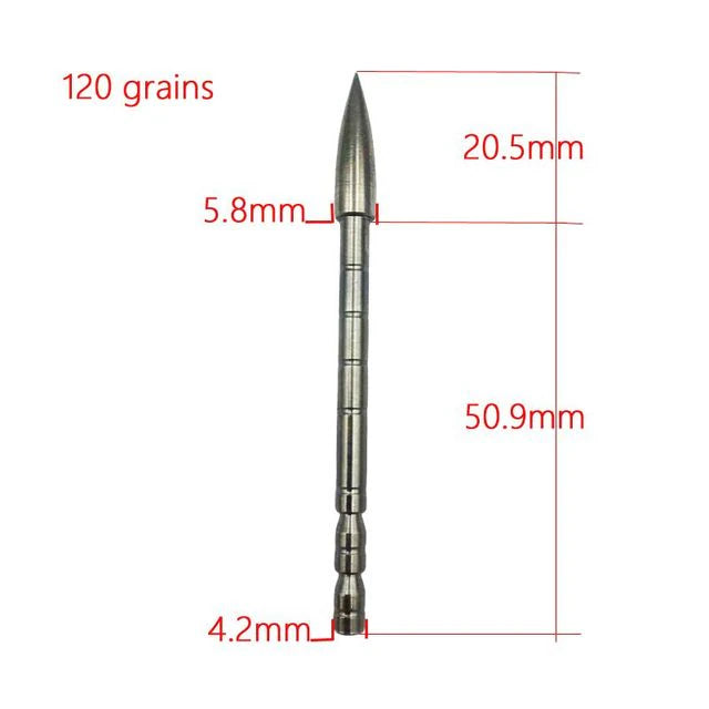 12PCS 4.2 mm Bullet Point Tip Arrow Head