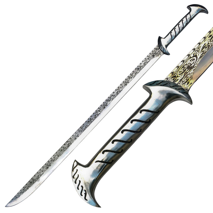 Falchion Sword- High Carbon 1095 Steel Sword- 37.5"- Curved Sword - Battling Blades