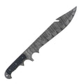 Gut Hook Bowie Knife- High Carbon Damascus Steel Blade- 21.5"