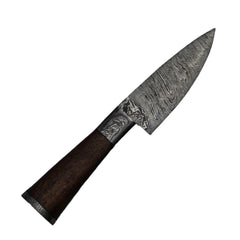 Skinning Knife- High Carbon Damascus Steel - 7" - Battling Blades