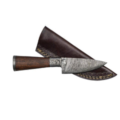 Skinning Knife- High Carbon Damascus Steel - 7" - Battling Blades