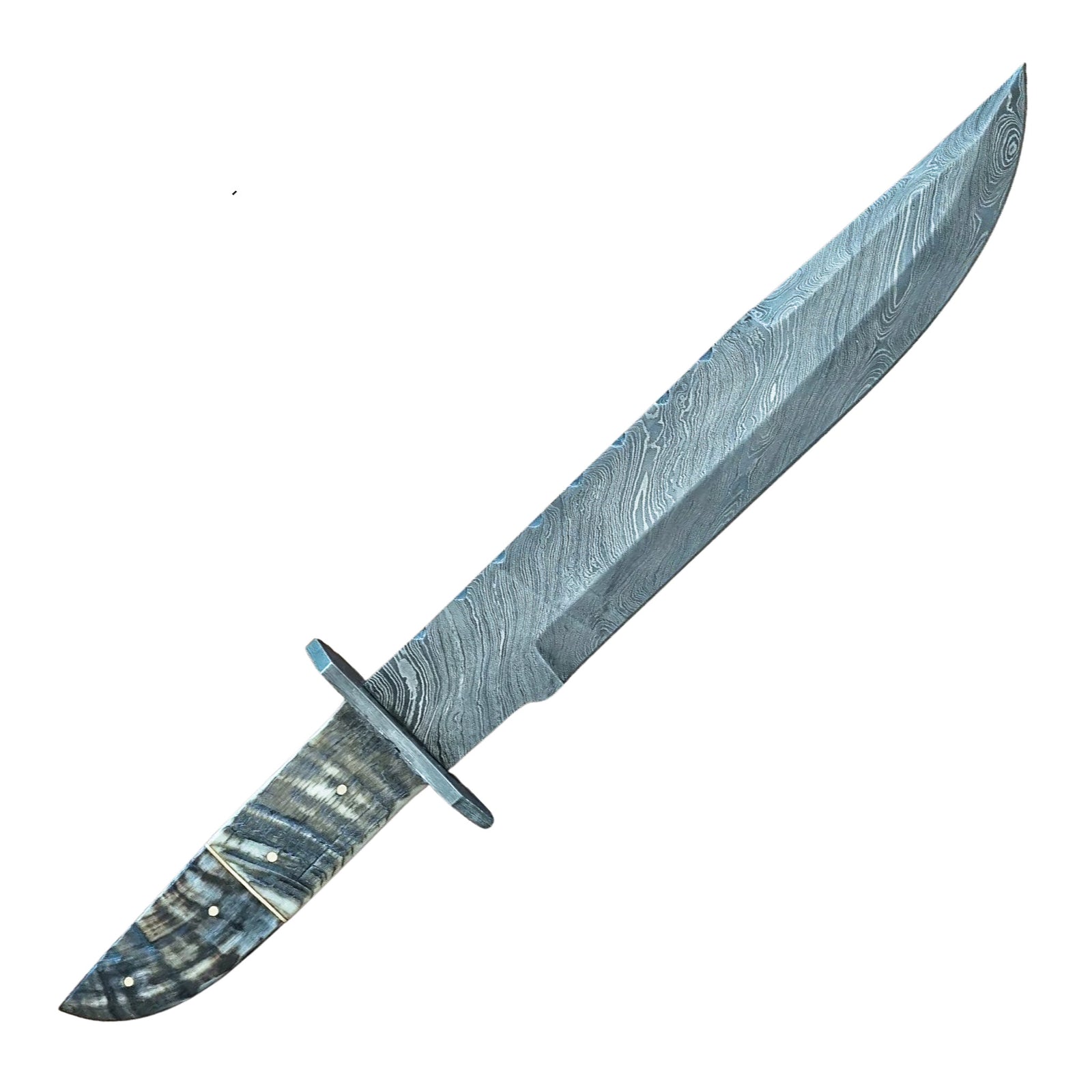 Bowie Knife- High Carbon Damascus Steel- Hunting Knife - Battling Blades