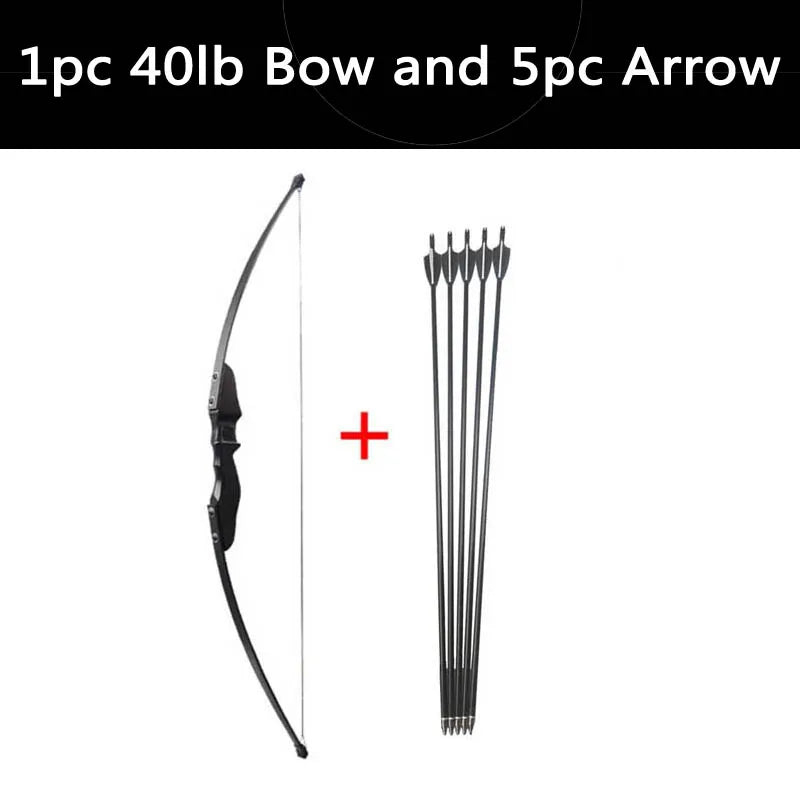 Bow and Arrow Recurve Bow Take down Longbow 30Lbs/40Lbs with Fiberglass Arrows and Arrow Tube for Archery Hunting Accessory