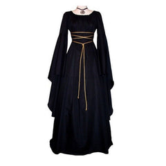 Medieval Vintage Gothic Floor-Length Women's Dress - Battling Blades