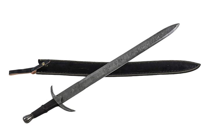 Knight's Templar Sword- Longsword- Damascus Steel- 36"